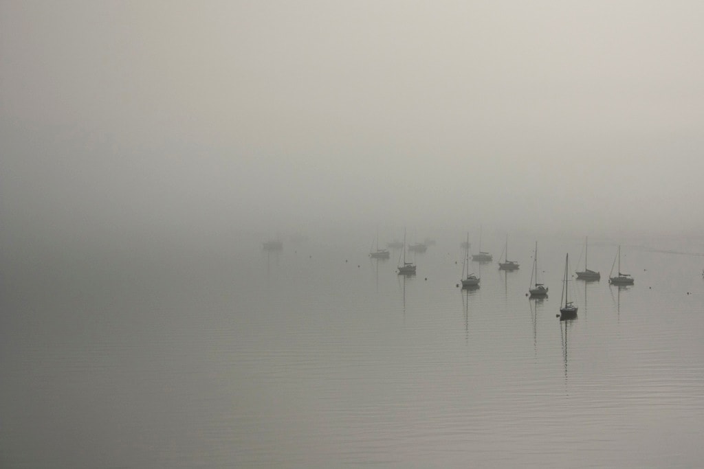Harwich International in de mist (foto: Ernst Schrijver)