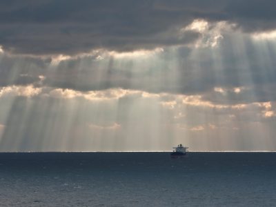 Uitzicht over Noordzee vanaf Stena Line (foto Ernst Schrijver)