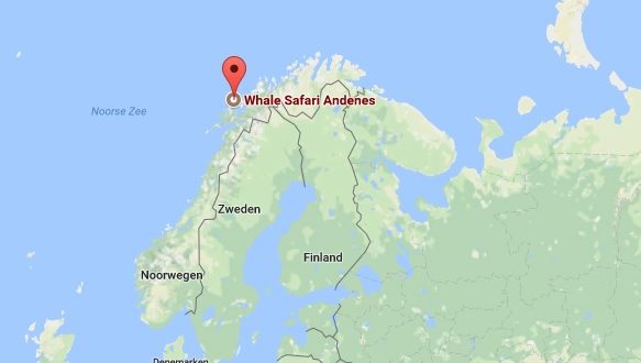 Locatie Andenes, Lofoten, Noorwegen