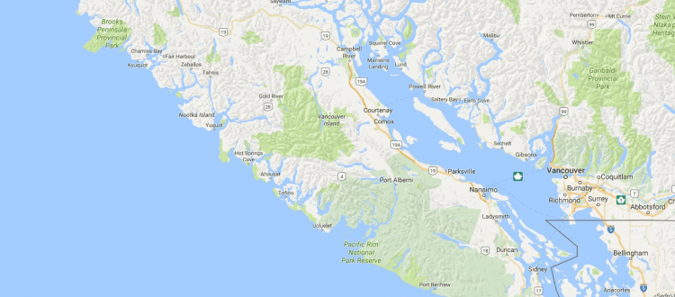 Vancouver Island met in het Noorden “Telegraph cove”